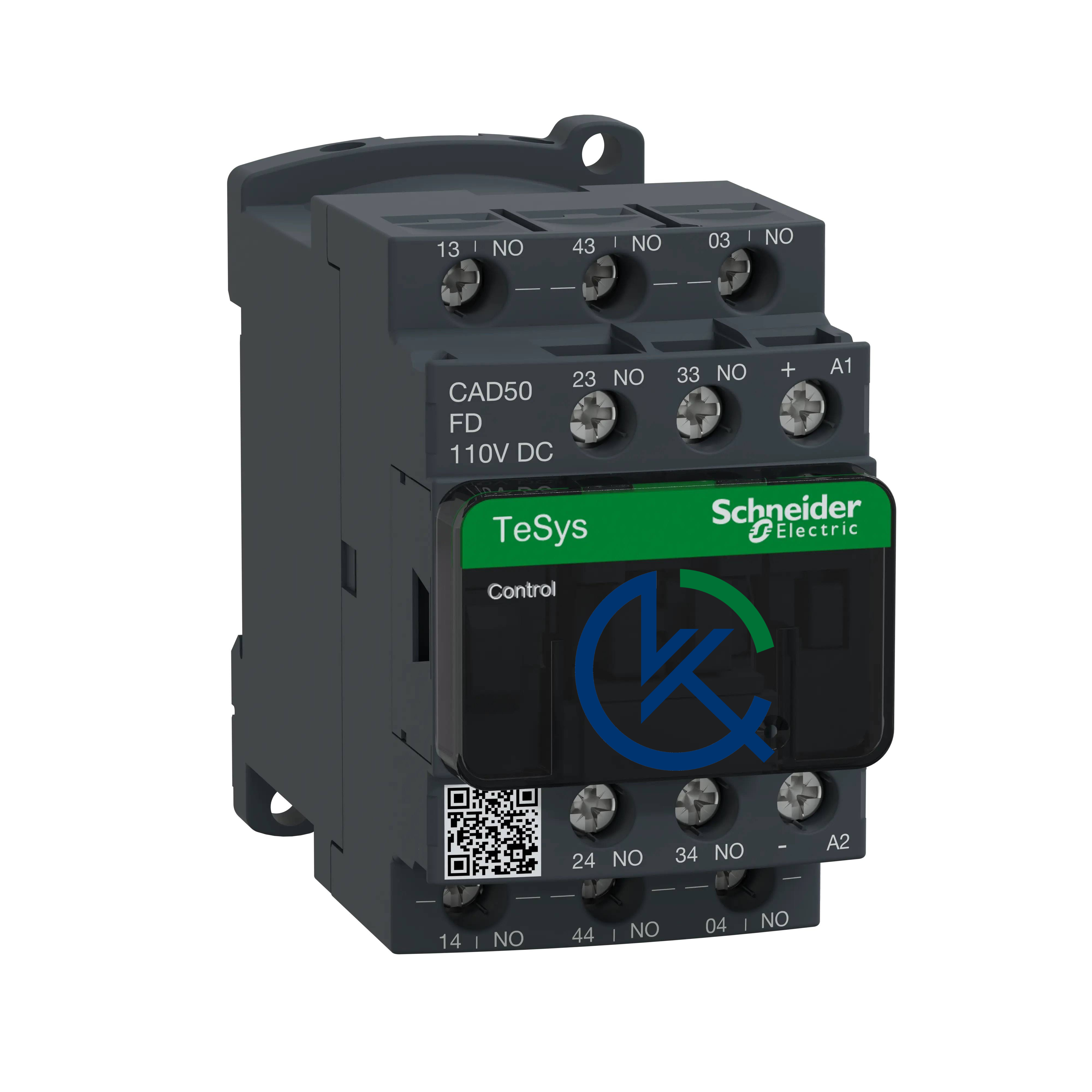 کنتاکتور مدار فرمان 110VDC با 5NO اشنایدرالکتریک CAD50FD